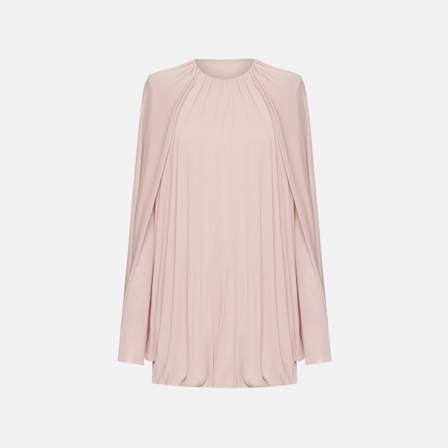 Bat Cape-Sleeve Dress