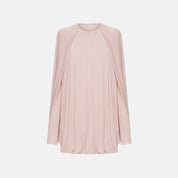 Bat Cape-Sleeve Dress