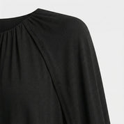 Bat Cape-Sleeve Dress