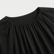 Bat Cape-Sleeve Dress