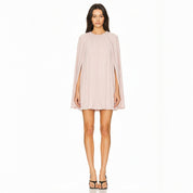 Bat Cape-Sleeve Dress