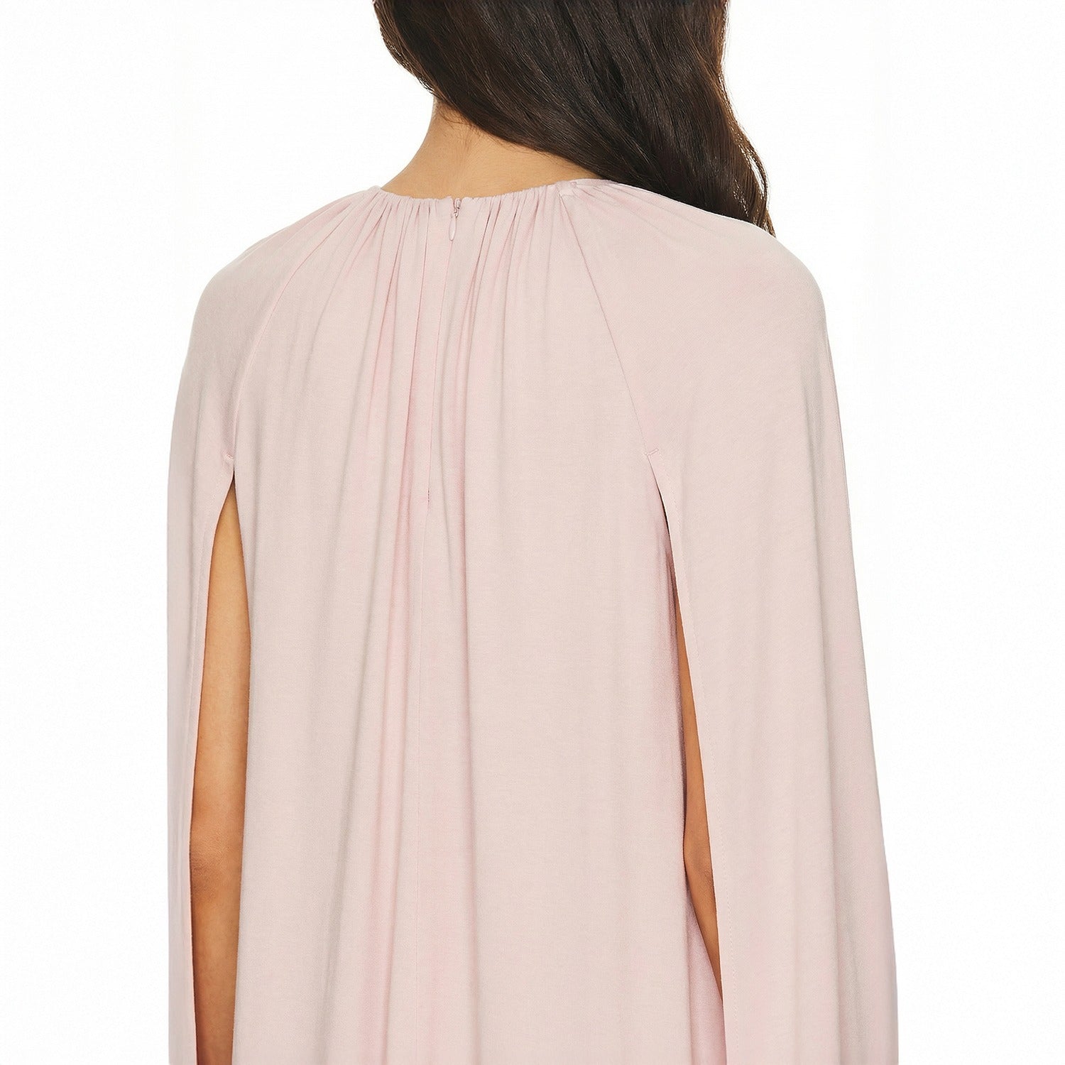 Bat Cape-Sleeve Dress