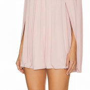 Bat Cape-Sleeve Dress