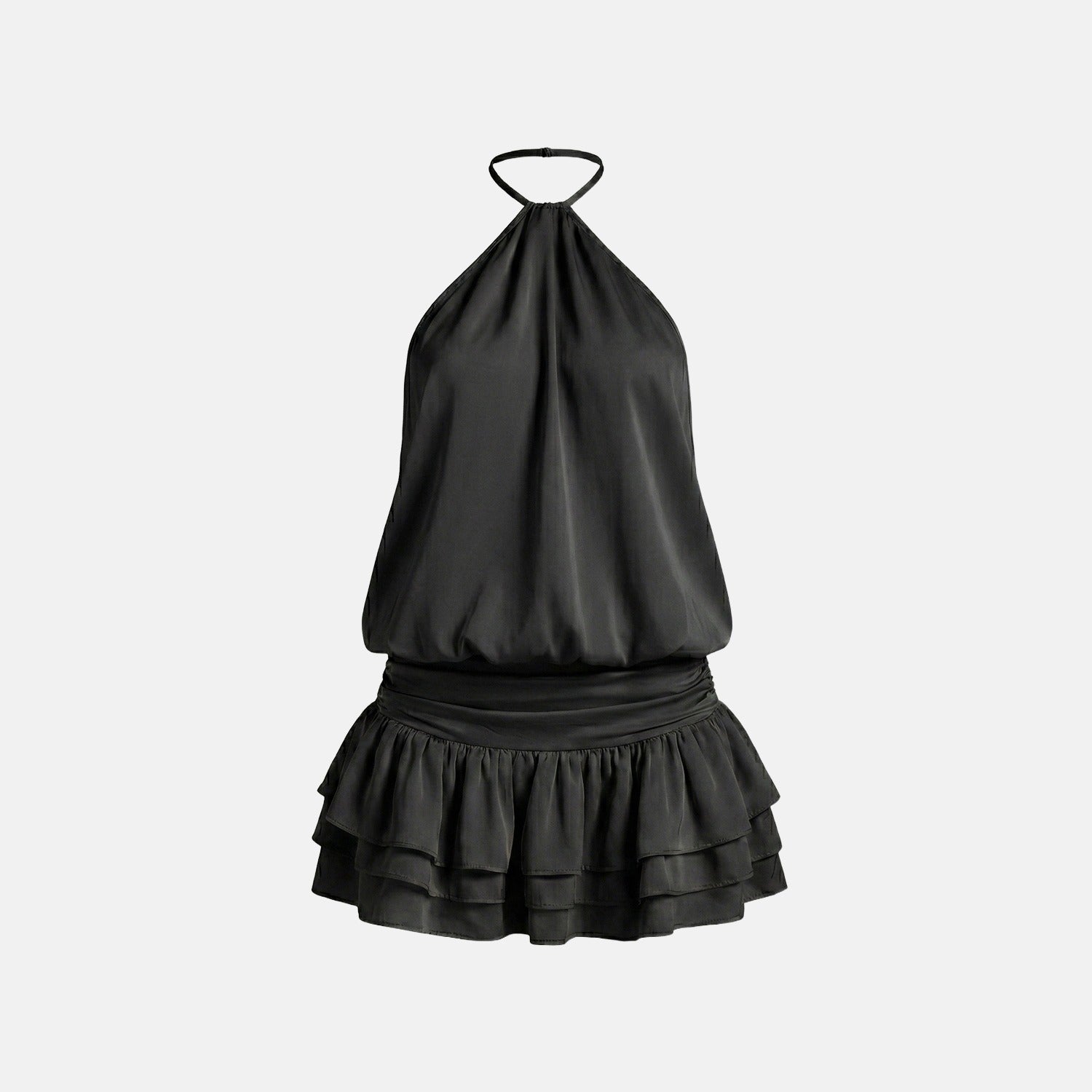 Bogatell Draped Open-Back Midi Dress