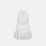 Bogatell Draped Open-Back Midi Dress