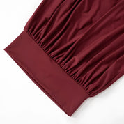 Donaire Long-Sleeve High-Neck Mini Dress