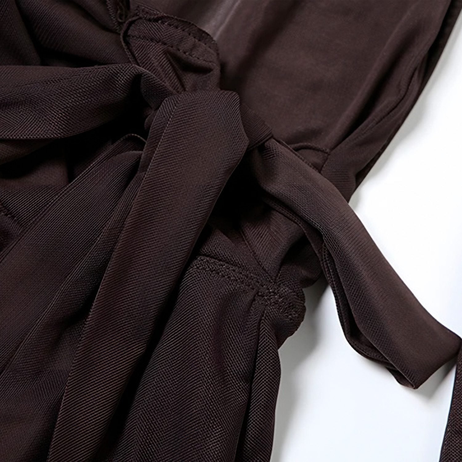 Faint Ruched Tie-Back Mini Dress