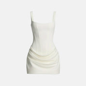 Gasher Corset Lace-Up Mini Dress