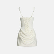 Gasher Corset Lace-Up Mini Dress