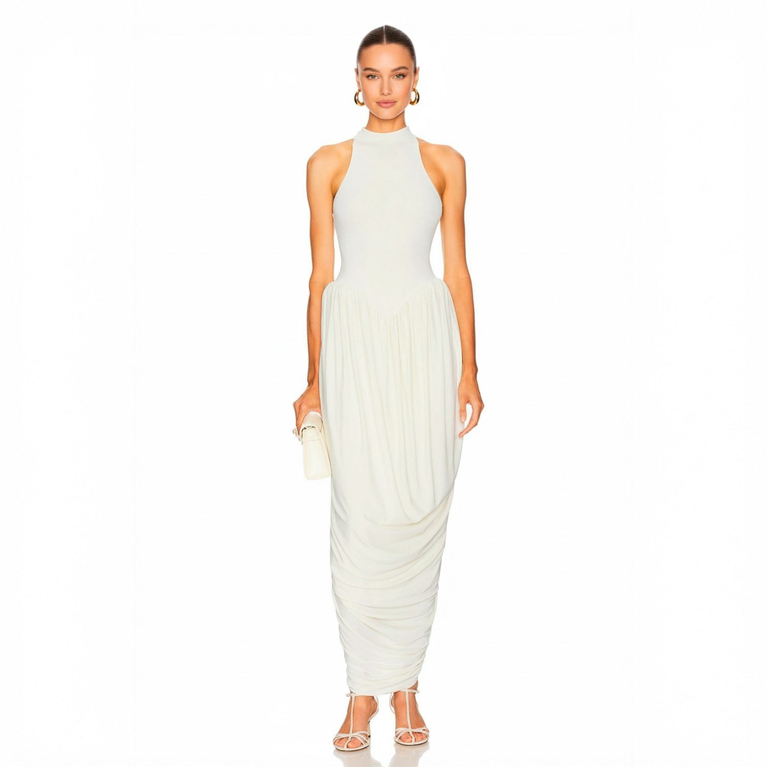 Harpo Halter High-Neck Maxi Dress