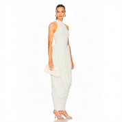 Harpo Halter High-Neck Maxi Dress