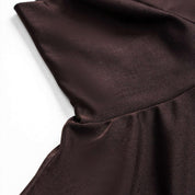 Langnar High-Neck Tulle Panel Mini Dress