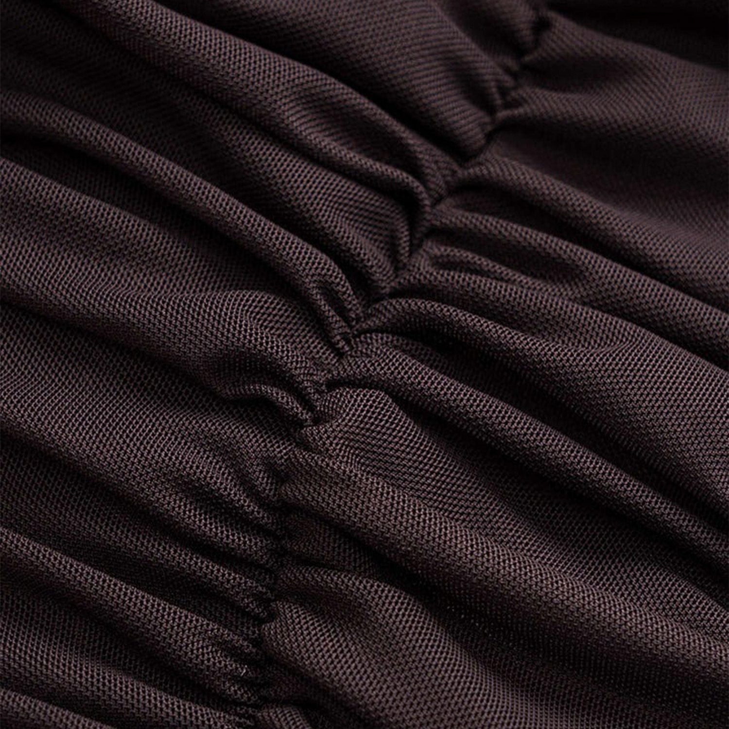 Langnar High-Neck Tulle Panel Mini Dress