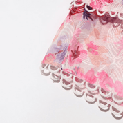 Lily Embroidered Strapless Mini Dress