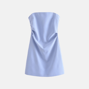 Maggie Strapless Draped Mini Dress