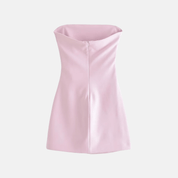 Maggie Strapless Draped Mini Dress