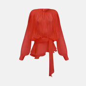 Mallorca Puff-Sleeve Mini Dress