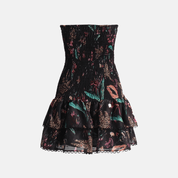 Manhattan Embroidered Strapless Mini Dress