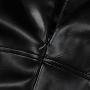 Midnight Vinyl Mini Dress