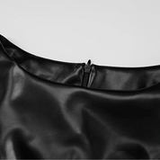 Midnight Vinyl Mini Dress