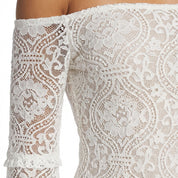 Nimu Off-Shoulder Lace Mini Dress