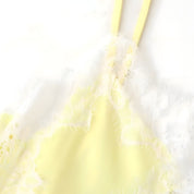 Noirvana Lace-Trim Asymmetric Mini Dress