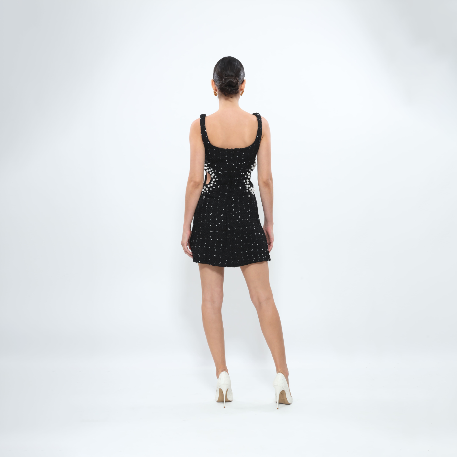 Perola Pearl Cut-Out Dress