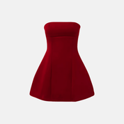 Pomme Strapless A-Line Mini Dress