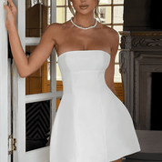 Pomme Strapless A-Line Mini Dress