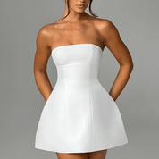 Pomme Strapless A-Line Mini Dress